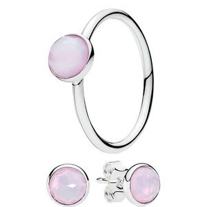 PANDORA Ring and Earrings Set, October Birthstone